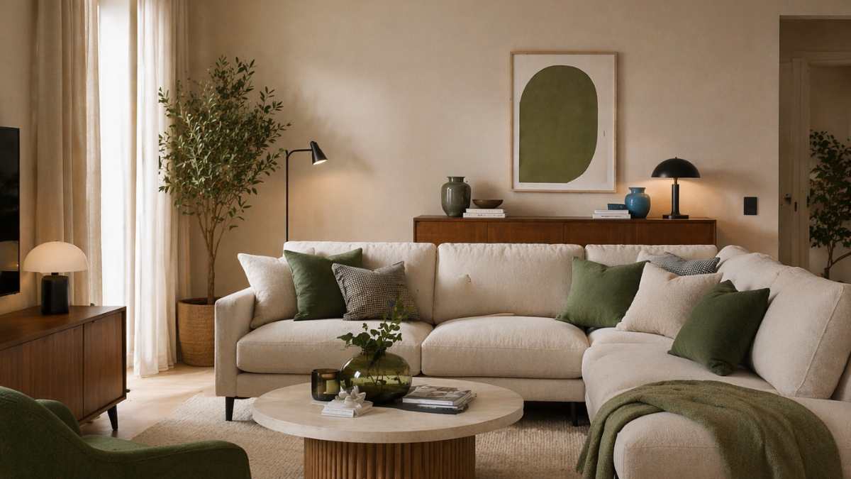 Pareti beige? Basta un tocco di questo colore per renderle moderne