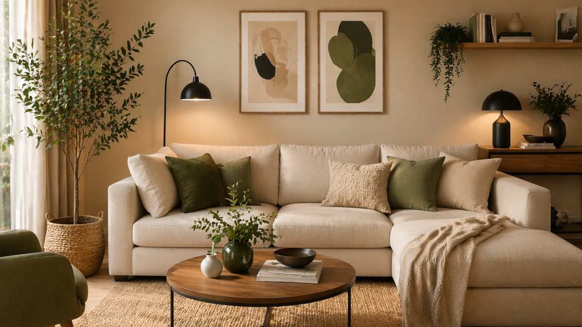 Pareti beige? Basta un tocco di questo colore per renderle moderne