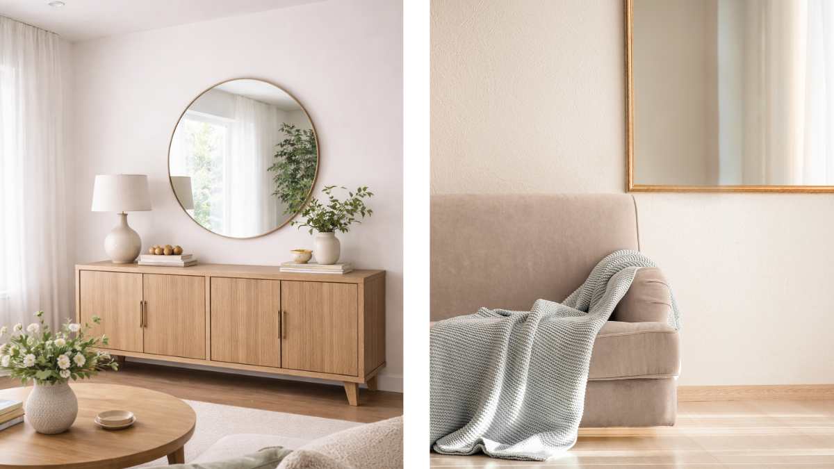Dove mettere lo specchio in salotto? Le idee chic che ampliano subito lo spazio