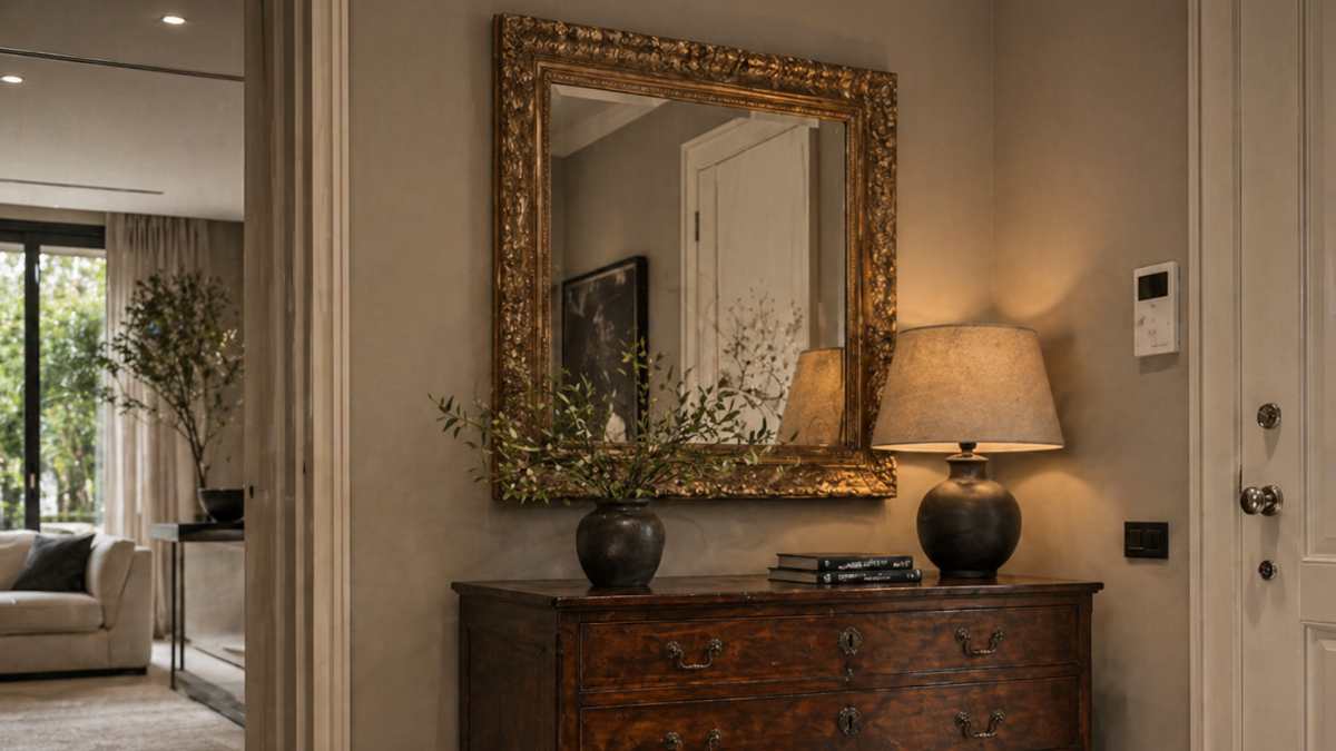 Se hai uno specchio con la cornice rovinata, puoi recuperarlo così senza fare danni