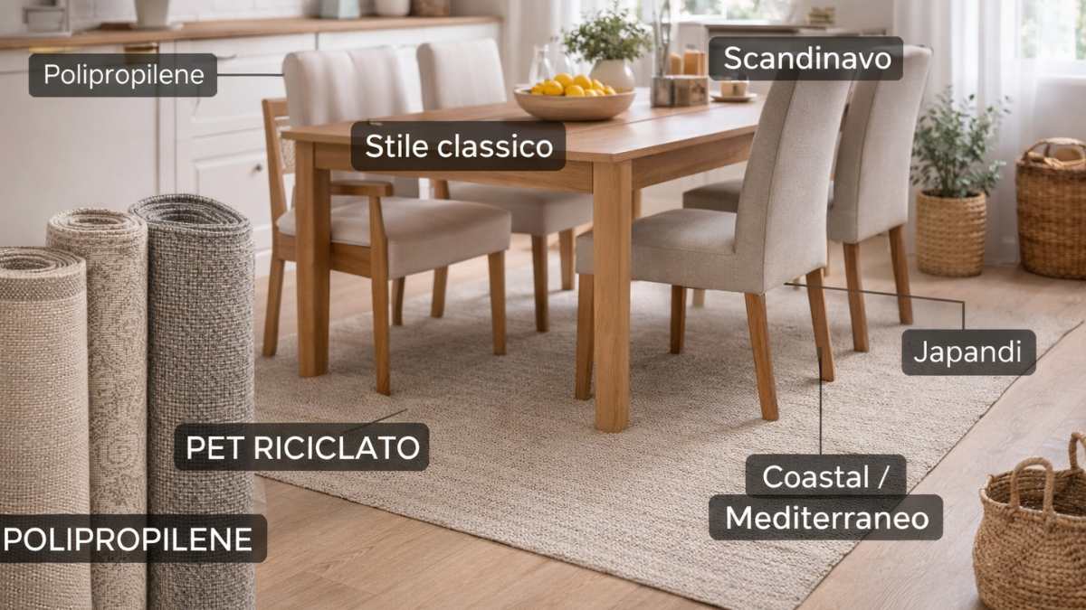 Oltre l’estetica: guida ai materiali antimacchia per il tappeto sotto il tavolo