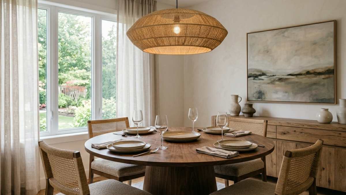 Come scegliere la dimensione giusta del lampadario sopra il tavolo (senza sbagliare proporzioni)