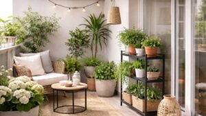 Quello che tutti mettono sul balcone ma che i designer evitano perché fa sembrare lo spazio più piccolo