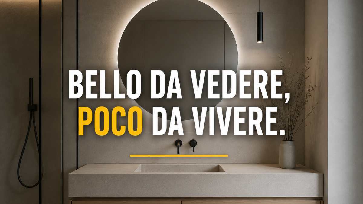 Il lavabo minimalista senza bordi sembra il più elegante, ma è quello che mette più in disordine il bagno