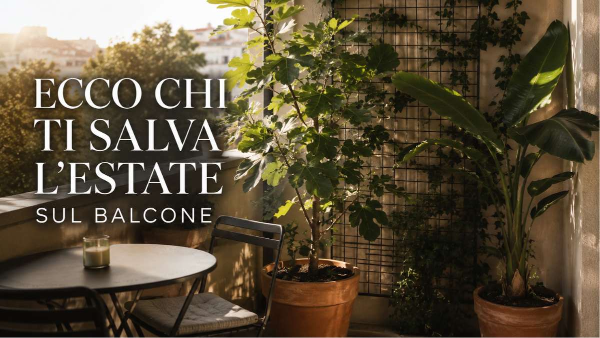 Le piante sul terrazzo non fanno solo scena: alcune abbassano davvero la percezione del caldo