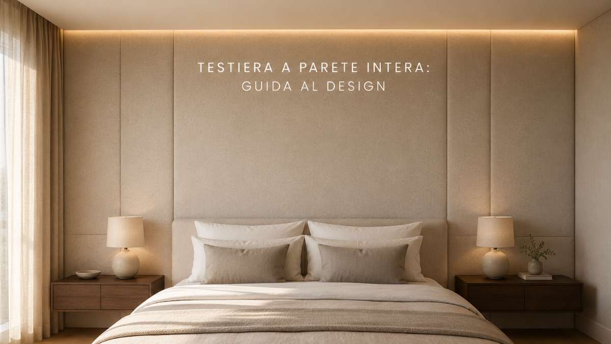 La testiera a parete intera: cos'è, quanto costa e come cambia completamente la camera da letto