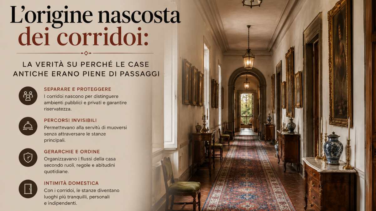 L’origine nascosta dei corridoi: la verità su perché le case antiche erano piene di passaggi