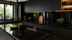 Perché il piano cucina nero lucido è più complicato di quanto immagini, anche se è una delle scelte più eleganti di design