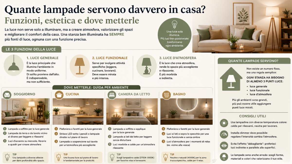 La differenza tra illuminare e creare atmosfera