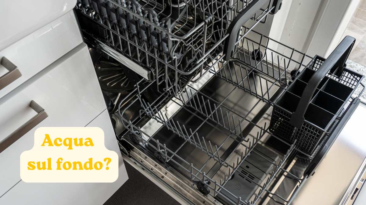 Lavastoviglie con acqua sul fondo: cosa stai sbagliando e quando devi intervenire