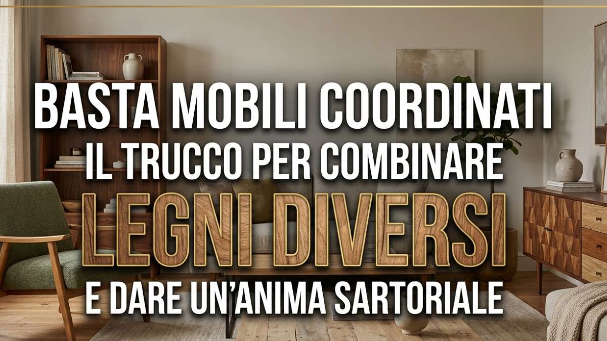 Legni diversi nella stessa stanza? La regola d'oro dei designer per evitare l'effetto "caos"