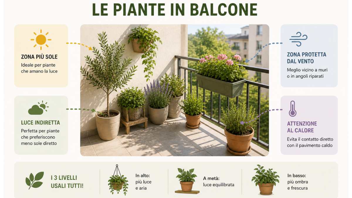 Le piante non vogliono tutte la stessa luce