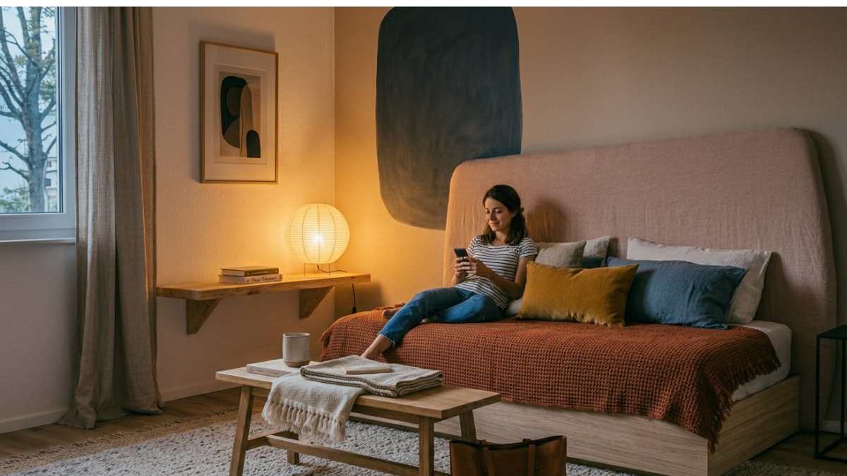 La luce cambia anche i colori della stanza