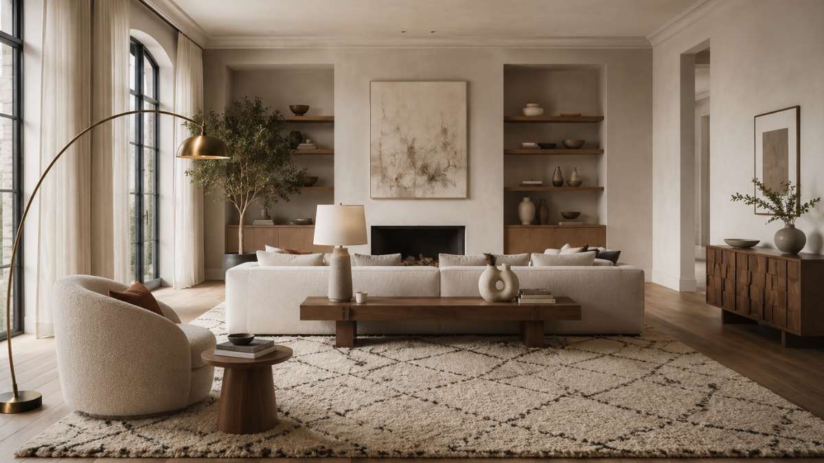 Il segreto dei designer per arredare gli spazi ampi senza l'effetto "galleria d'arte"