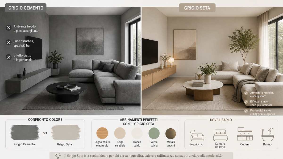 Perché il grigio cemento non convince più