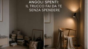 Il trucco fai da te che cambia un angolo spento senza comprare nulla