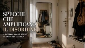 Lo specchio all'ingresso che tutti mettono per dare luce e che invece amplifica il disordine