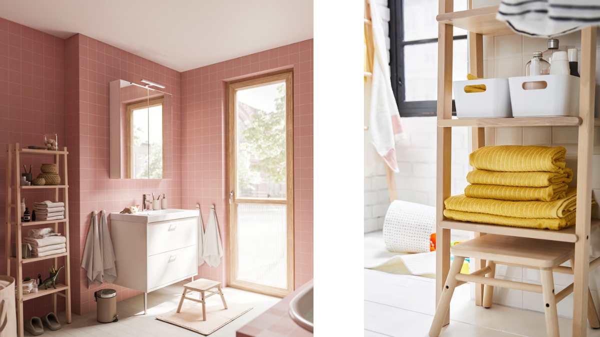 In bagno funziona perché occupa poco spazio ma sembra comunque arredare