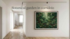 L’effetto giardino nel corridoio stretto: il quadro low cost che raddoppia i metri quadri con un’illusione