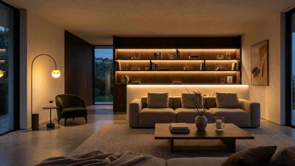 La luce che scende dal soffitto mente