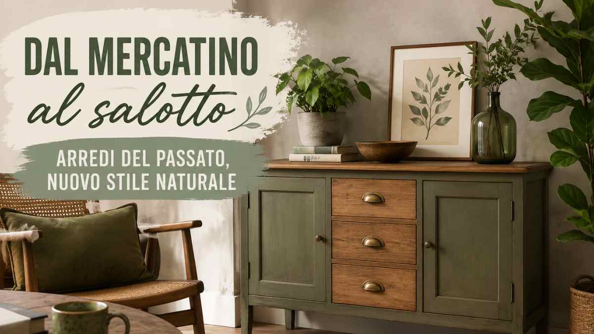 Dal mercatino al salotto: come reinventare gli arredi del passato con le sfumature della terra e della natura