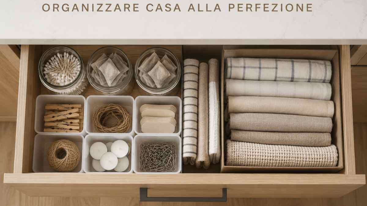 Organizzare casa a costo zero: gli oggetti insospettabili che rivoluzionano cassetti, bagno e cucina