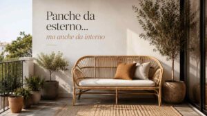 4 panche da giardino così belle che ti verrà voglia di usarle anche in salotto