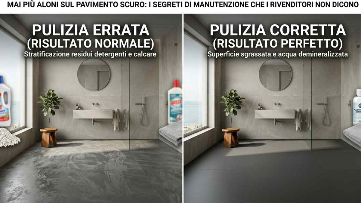 Mai più aloni sul pavimento scuro: i segreti di manutenzione che i rivenditori non dicono
