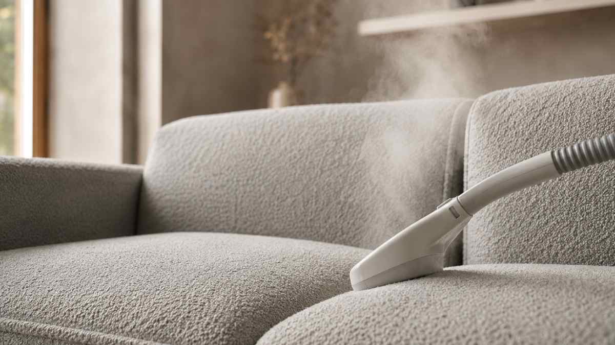 Steam does what detergent cannot