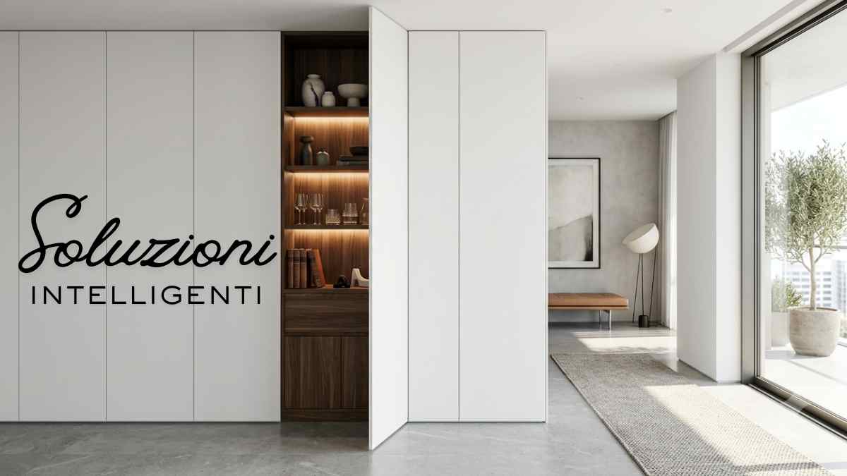 Basta ante tradizionali: il trucco del mobile a specchio interno per raddoppiare l'ordine in casa
