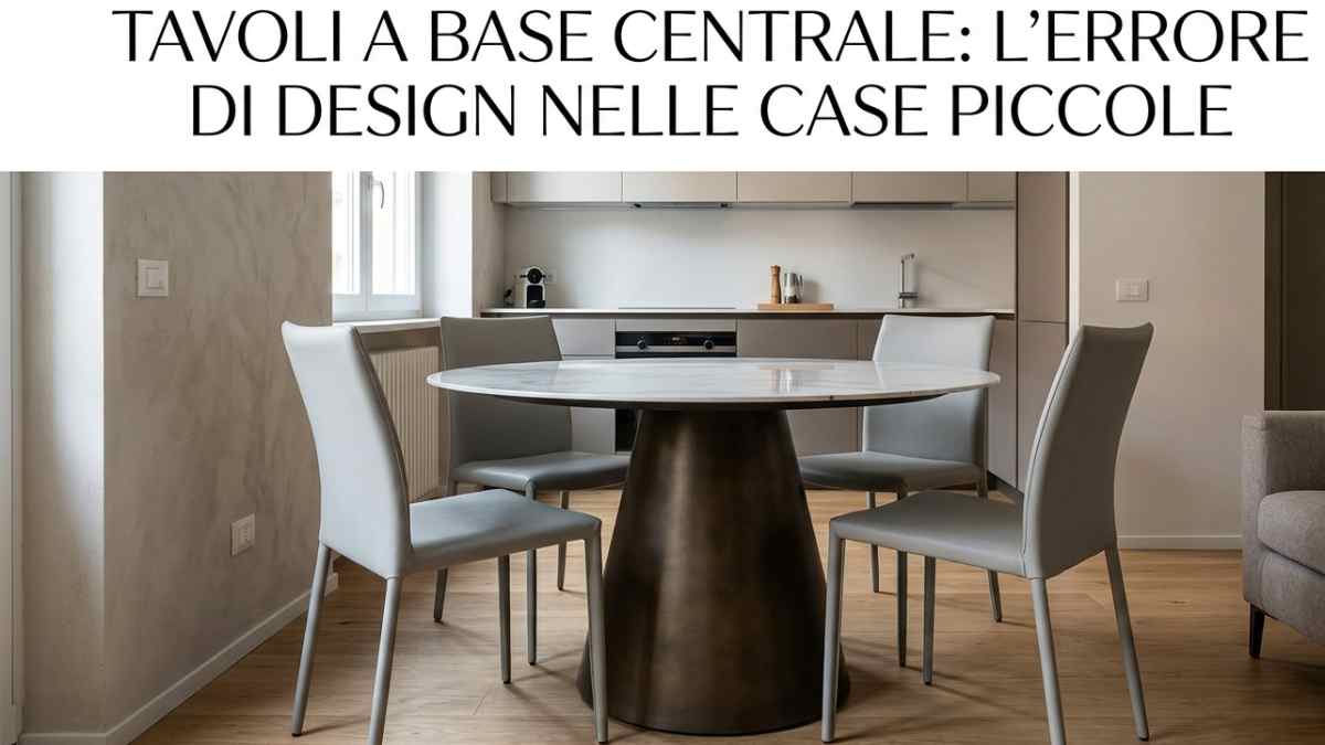 L'errore di design di alcuni tavoli moderni: ecco perchè stanno diventando un problema nelle case piccole