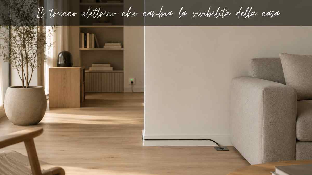 Ho spostato le prese, non i mobili: il trucco elettrico che cambia la vivibilità di casa