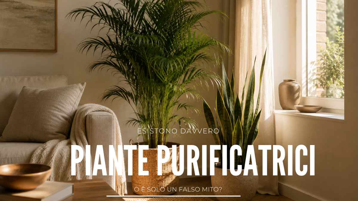 Quella vecchia leggenda sulle piante purificatrici e la verità scientifica su quante te ne servirebbero davvero in salotto