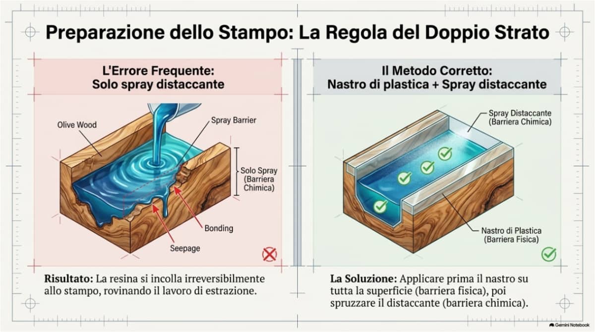 errori che si commettono utilizzando la resina 