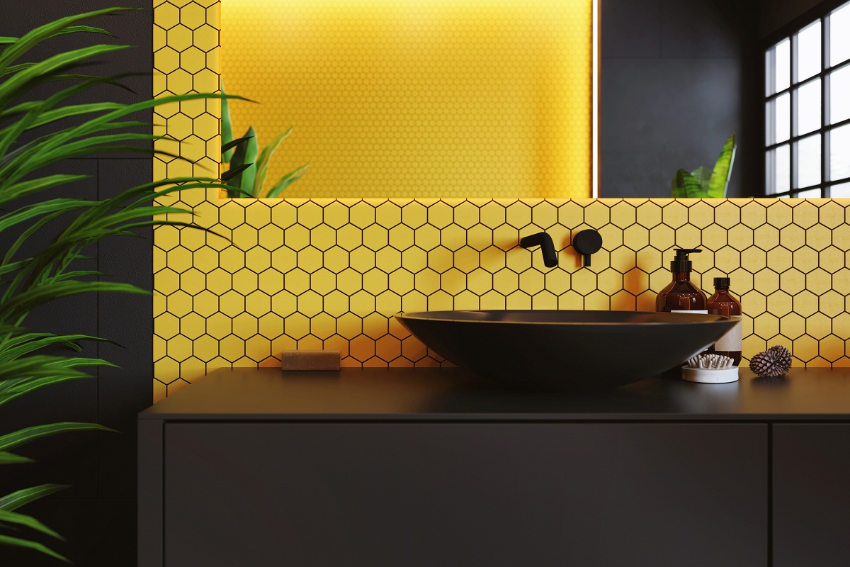 Bagno giallo, perché no? Le idee su come arredarlo