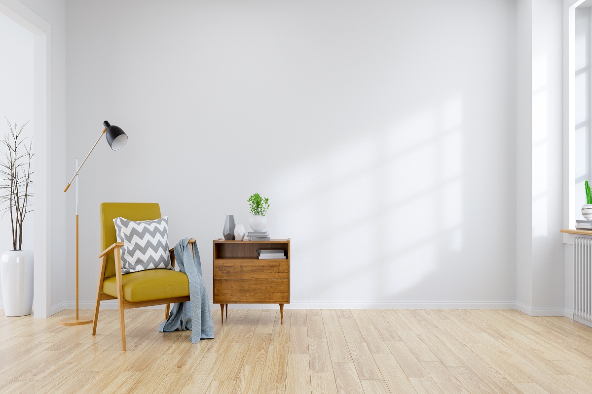 Modern,Mid,Century,And,Minimalist,Interior,Of,Living,Room,Yellow