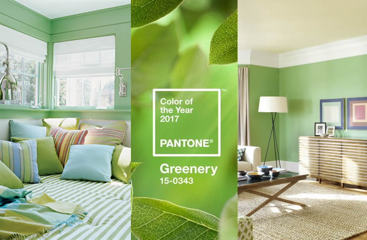 Pantone colore 2017: Greenery, nuance tenue e pastello per la casa