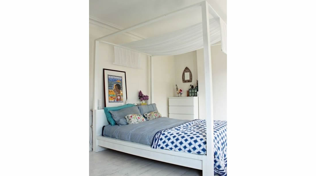 Letto Malm con baldacchino