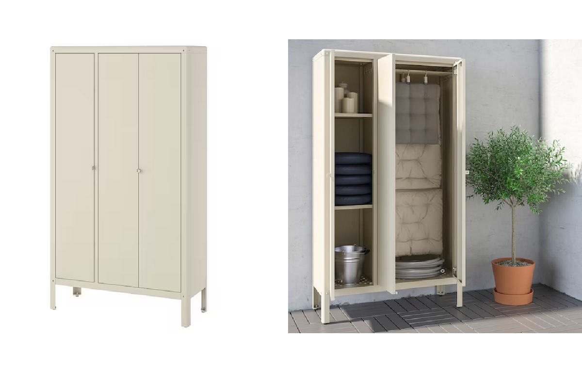 L’armadio per esterni Ikea perfetto in giardino o sul terrazzo