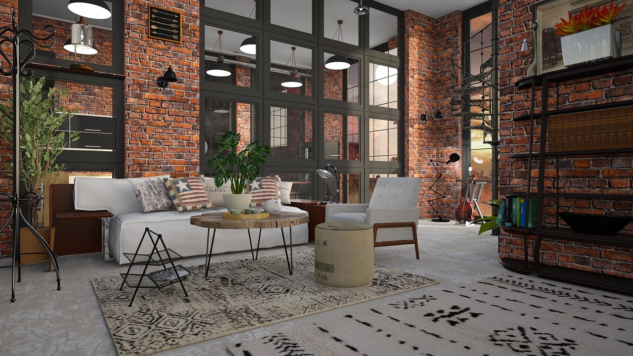 arredamento stile industriale loft