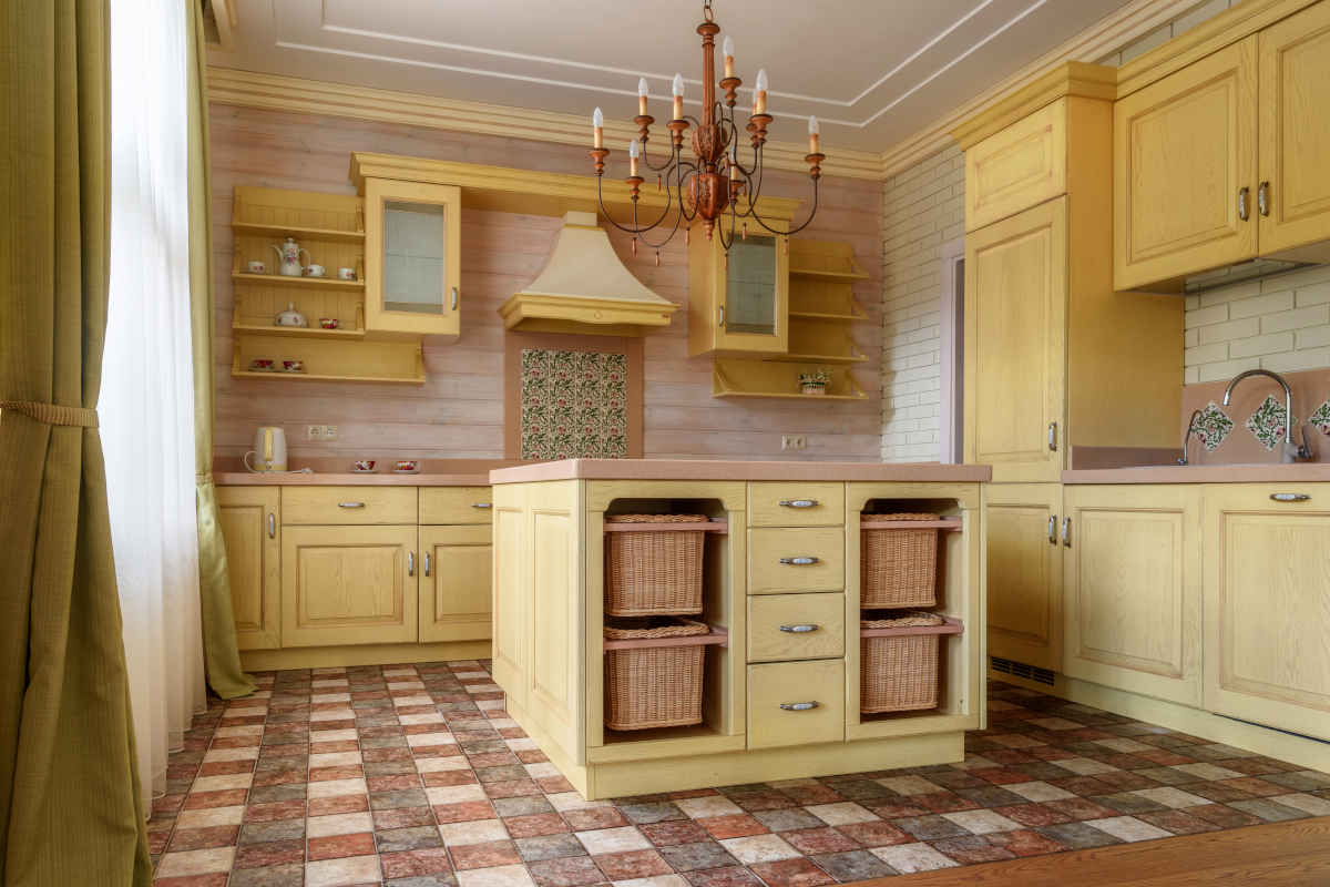 Mobili per la cucina in stile vintage e country