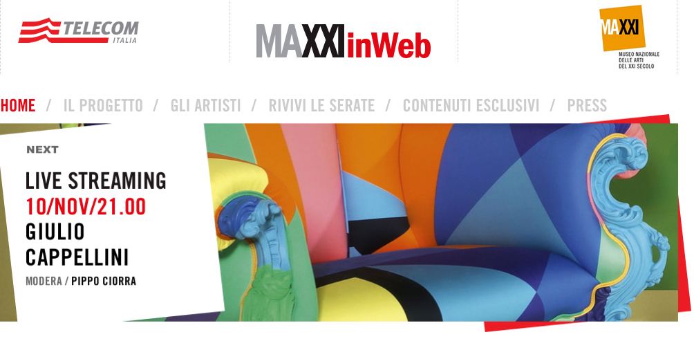 Il live blogging di Designmag vi fa partecipare all’evento Maxxi con Giulio Cappellini