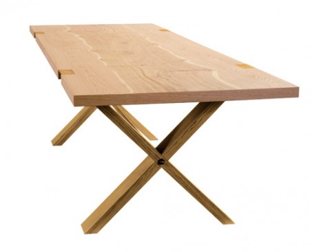 Roche Bobois, tavolo richiudibile Oxymore in legno