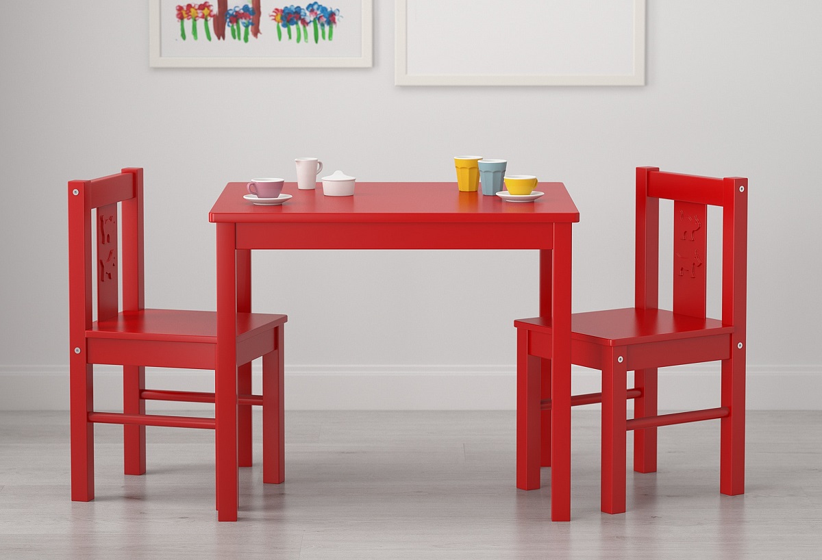 sedioline Ikea kritter rosso