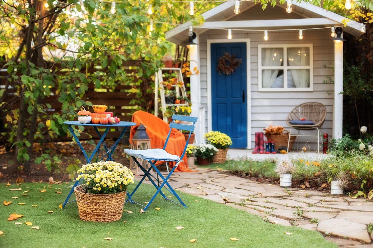 tavolo e sedia da giardino