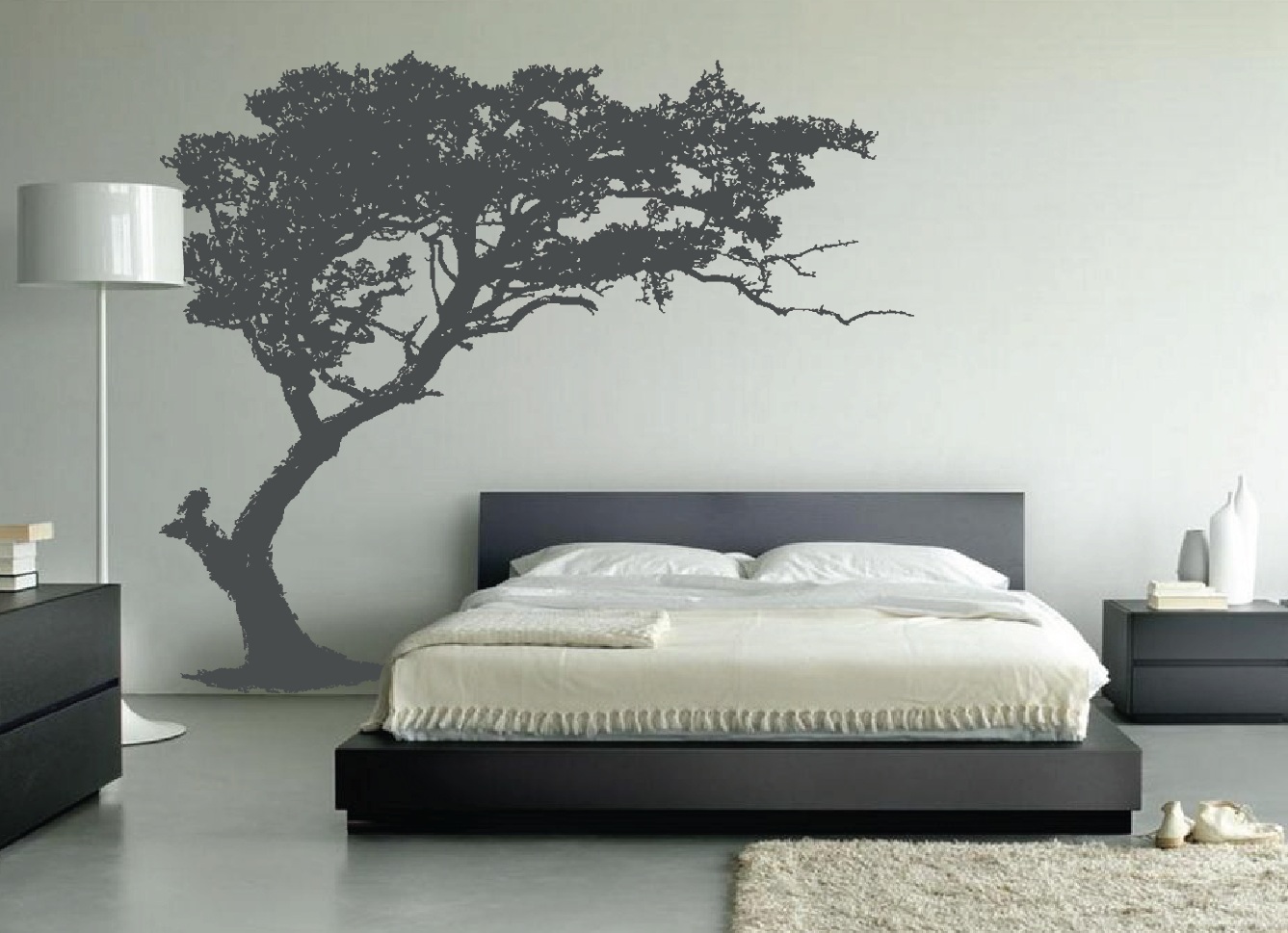 tree wall decal bedroom interior design