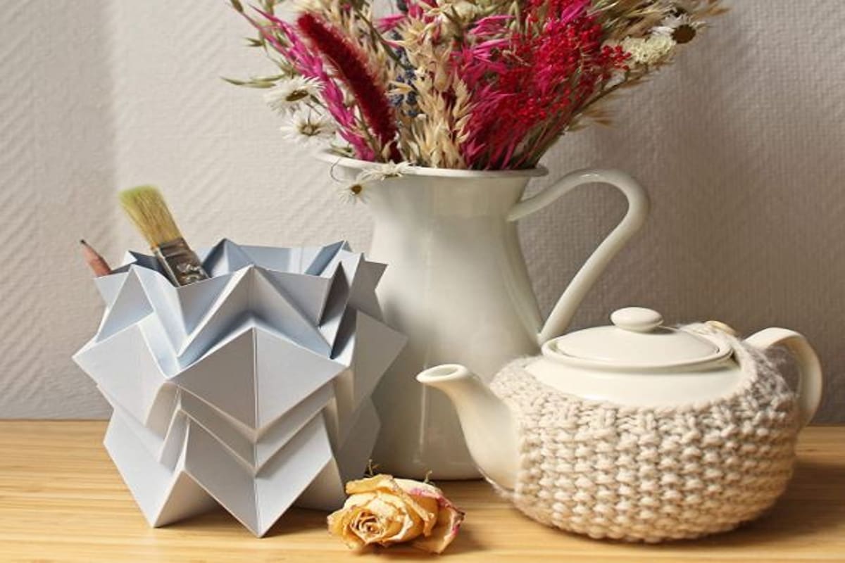 vaso origami amazon